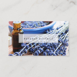 Tarjeta De Visita Aceites esenciales de la lavanda natural de la