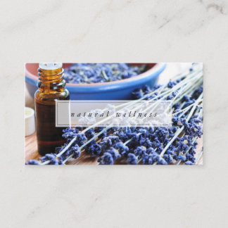 Tarjeta De Visita Aceites esenciales de la lavanda natural de la