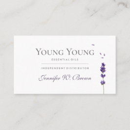 Tarjeta De Visita Aceites esenciales florales elegantes de lavanda p