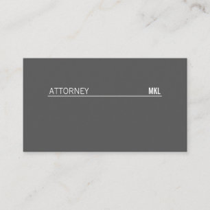 Tarjeta De Visita Acento corporativo/de línea (gris)