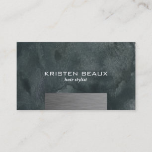 Tarjeta De Visita Acento de acero artístico vogue