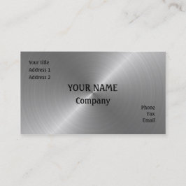 Tarjeta De Visita Acero cepillado