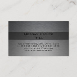 Tarjeta De Visita Acero Cepillado Faux Dos Sombras
