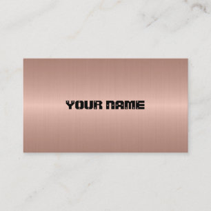 Tarjeta De Visita Acero inoxidable de bronce Metalizado 3