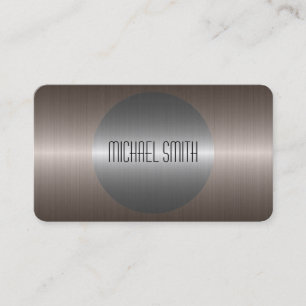 Tarjeta De Visita Acero inoxidable Guay Silver Metalizado 7