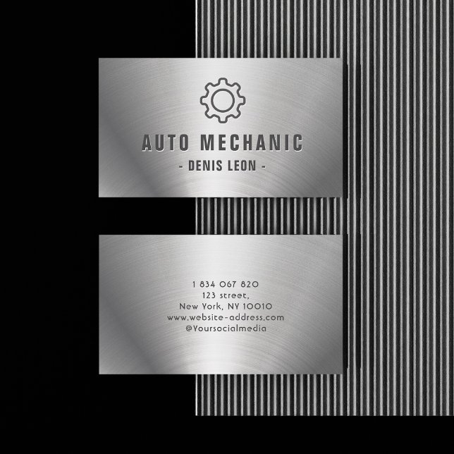 Tarjeta De Visita Acero inoxidable mecánico automático (Subido por el creador)