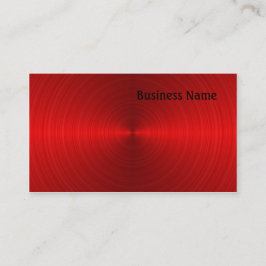 Tarjeta De Visita Acero rojo