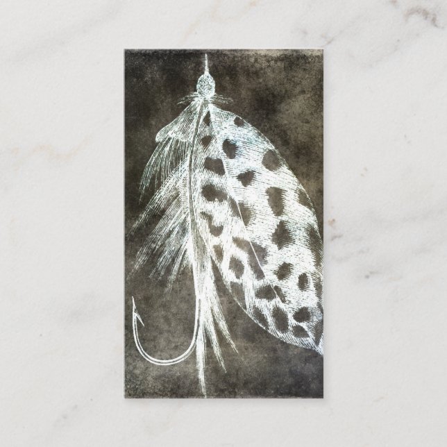 Tarjeta De Visita Acervo de pesca - Pescado de pesca de altura (Anverso)