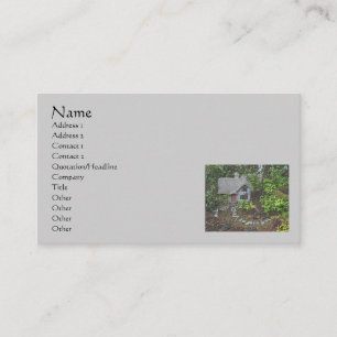 Tarjeta De Visita Acogedor jardín de cabaña