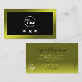 Tarjeta De Visita Acompañamiento de logotipo de las joyas de color v