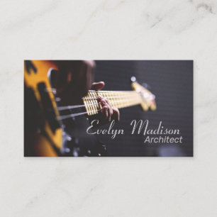 Tarjeta De Visita acorde de bajo guitarra cerrar
