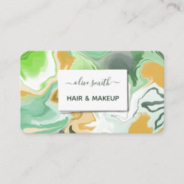 Tarjeta De Visita Acrílico de arte líquido moderno