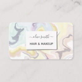 Tarjeta De Visita Acrílico de arte líquido moderno