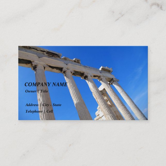 Tarjeta De Visita Acropolis Erechtheion - Atenas (Anverso)