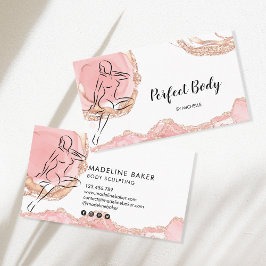 Tarjeta De Visita Actividad de entrenamiento para guijarros de escul