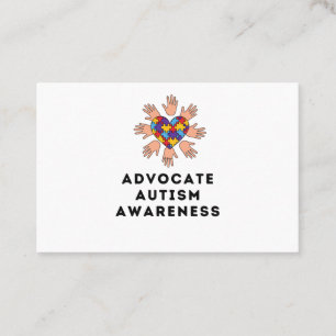 Tarjeta De Visita Activista por la conciencia del autismo
