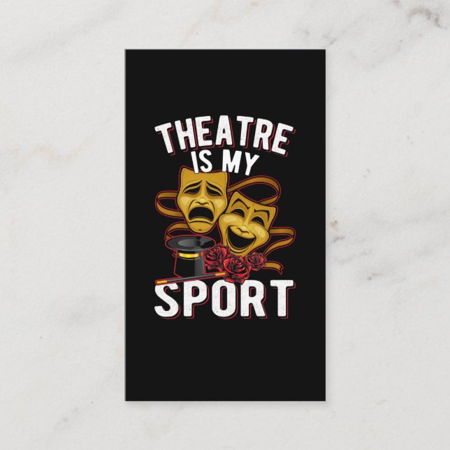 Tarjeta De Visita Actores teatrales de teatro de amor (Anverso)