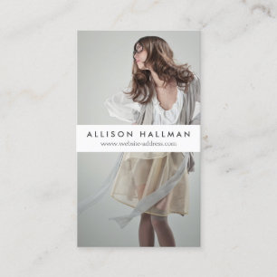 Tarjeta De Visita Actors and Models Headshot No. 2 Business Card