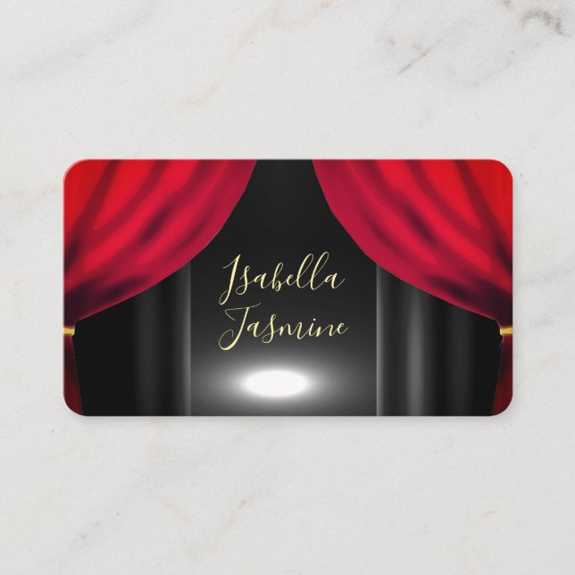 Tarjeta De Visita Actress actor influencer psychic  business card (Anverso)