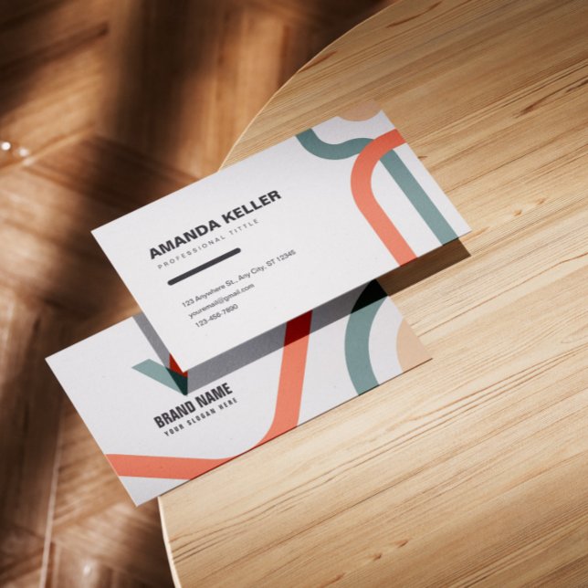 Tarjeta De Visita Acuarela abstracta (Subido por el creador)