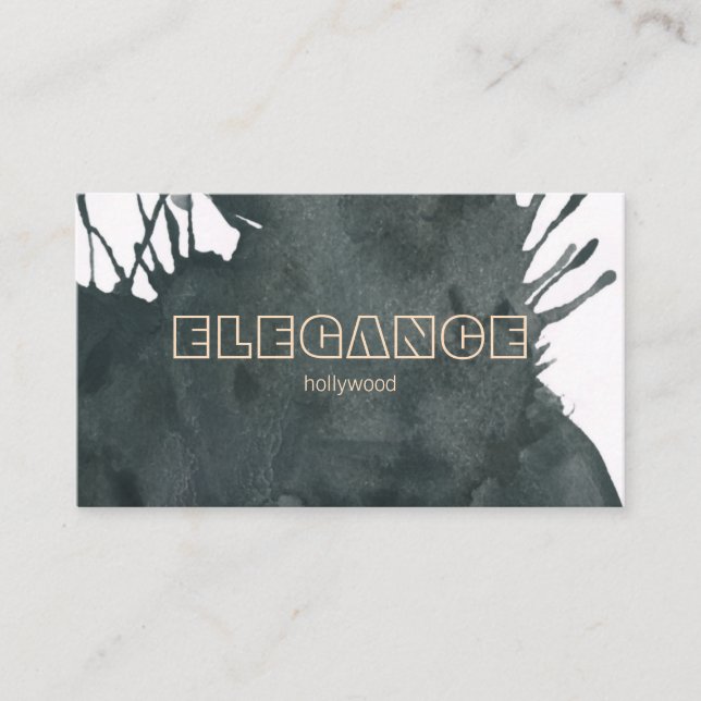 Tarjeta De Visita Acuarela Artística Expreso (Anverso)