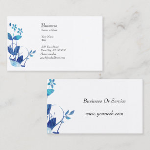 Tarjeta De Visita Acuarela artística linda de Blueattitude Moder
