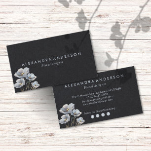 Tarjeta De Visita Acuarela Boho Wildflowers