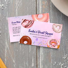 Tarjeta De Visita Acuarela de Donuts