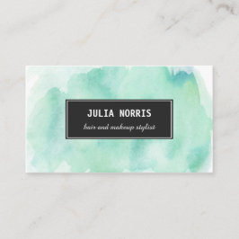 Tarjeta De Visita Acuarela de la menta