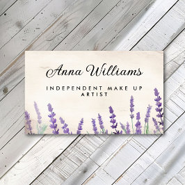 Tarjeta De Visita Acuarela de lavandaArtista de maquillaje