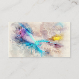Tarjeta De Visita Acuarela de peces tropicales hawaianos - Parrofish