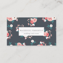 Tarjeta de visita acuarela Floral