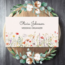 Acuarela floral de verano de flores silvestres col