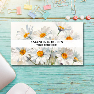 Tarjeta De Visita Acuarela Floral Personal