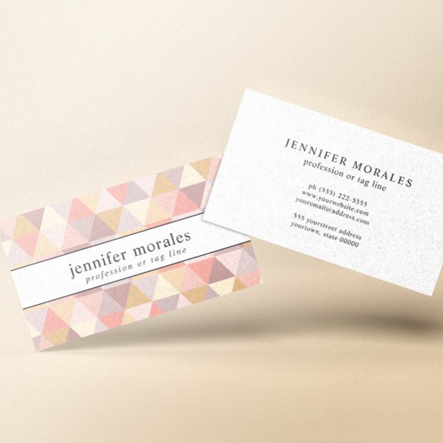 Tarjeta De Visita Acuarela kaleidoscopio Crema rosa Mauve Gris (Subido por el creador)