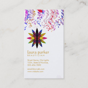 Tarjeta De Visita Acuarela Lotus Flor Yoga Meditación Spa de Salud