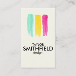 Tarjeta De Visita Acuarela moderna