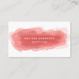 Tarjeta De Visita Acuarela moderna de coral