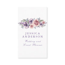 Acuarela Morado Floral Elegante Bohemia