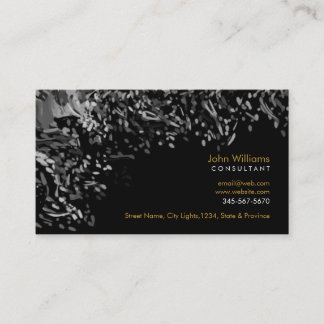 Tarjeta De Visita Acuarela Naturaleza moderna Pinturas en blanco y n