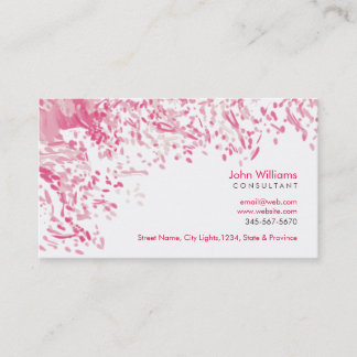 Tarjeta De Visita Acuarela Naturaleza moderna Pinturas Pinceladas Ro
