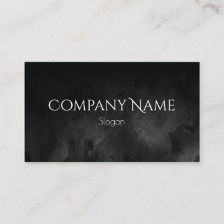Tarjeta De Visita Acuarela Ombre Negro