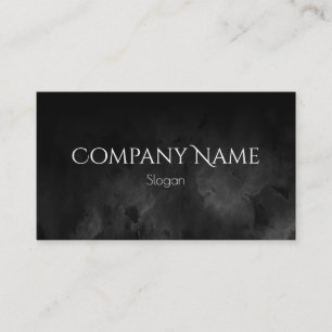 Tarjeta De Visita Acuarela Ombre Negro