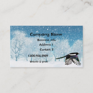 Tarjeta De Visita Acuarela, pájaro, naturaleza, vida salvaje