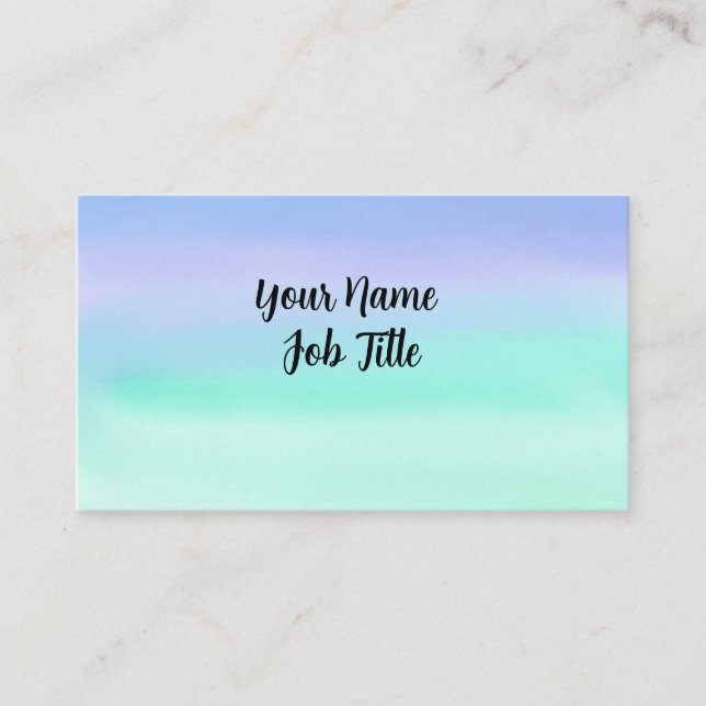 Tarjeta De Visita Acuarela Pastel (Anverso)