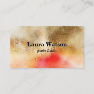 Tarjeta De Visita Acuarela púrpura moderna personalizada