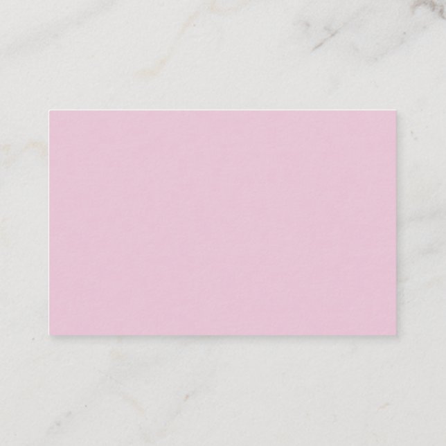 Tarjeta De Visita acuarela rosa y dorada personalizado  (Reverso)