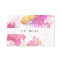 acuarela rosa y dorada personalizado 