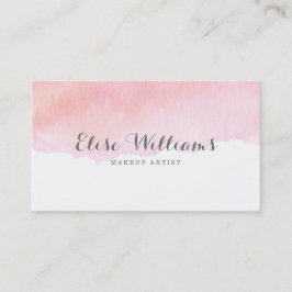 Tarjeta De Visita Acuarela rosada