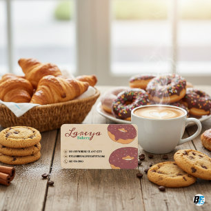 Tarjeta De Visita acuarela y Relieve metalizado marrón falso